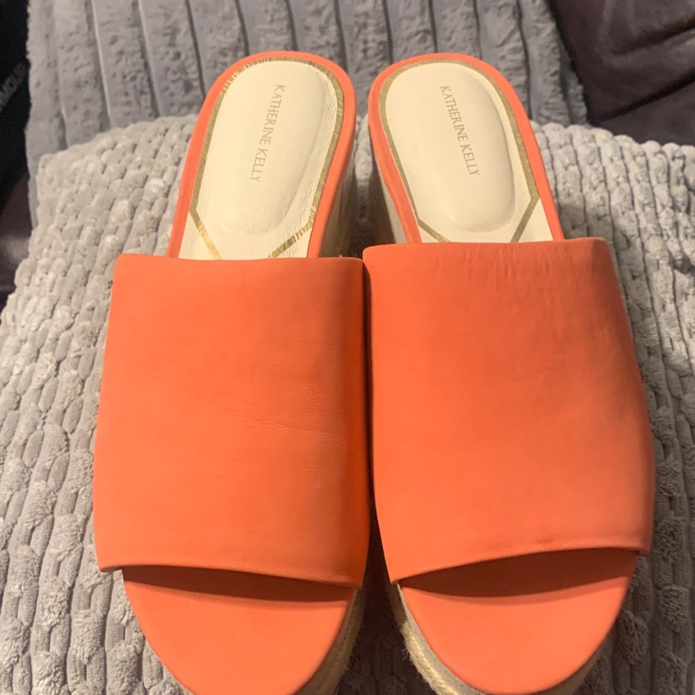 Katherine Kelly Women's Vibrant Orange Mules